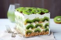 Satisfying Healthy layered dessert kiwi. Generate AI