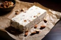 Satisfying Nutty nougat. Generate Ai Royalty Free Stock Photo