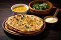 Satisfying Parantha ghee. Generate Ai