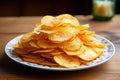 Satisfying Plates potato chips snack. Generate Ai