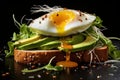Satisfying Sandwiches egg avocado. Generate Ai
