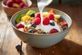 Satisfying Yogurt granola bowl. Generate Ai