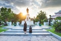 Satue in Wat Arun Royalty Free Stock Photo