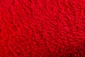 Artificial fur red background texture fabric felt Royalty Free Stock Photo