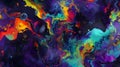 saturated colorful mad abstract background, random different shapes and objects, hallucinations of ancient shaman after
