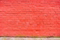 Saturated Red Brick Stone Wall Texture Royalty Free Stock Photo