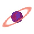 Saturn cartoon icon