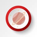 Saturn colored button icon. Element of space illustration. Signs and symbols icon can be used for web, logo, mobile app, UI, UX