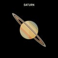 Saturn flat icon