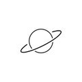 saturn icon. Element of scientifics study icon for mobile concept and web apps. Thin line saturn icon can be used for web and mobi Royalty Free Stock Photo