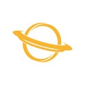 Saturn Monogram Logo Vector Design Royalty Free Stock Photo