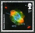Saturn Nebula C55 UK Postage Stamp