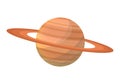 Saturn planet with Rings. Solar system Royalty Free Stock Photo
