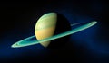 Saturn planet with rings. Space view Royalty Free Stock Photo