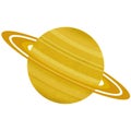 Saturn. planet of the solar system.