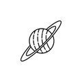 Saturn, planet, space icon. Simple thin line, outline of space, cosmos, universe icons for UI and UX, website or mobile