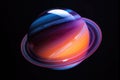 Astronomy planet universe saturn galaxy science system ring star solar exploration space Royalty Free Stock Photo