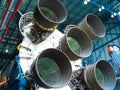 Saturn V Rocket Engines displayed in Apollo Saturn V Center Royalty Free Stock Photo