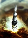 Saturn V Space conquest Royalty Free Stock Photo