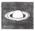 Saturn, vintage engraving