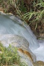 Hot Mill waterfalls of  cascate dele Mulino. Grosseto, Tuscany, Italy Royalty Free Stock Photo