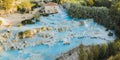 Saturnia waterfalls and hot springs, Tuscany, Italy. Royalty Free Stock Photo