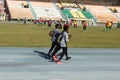 Fitness girls jogging at Kaduna, Nigeria Royalty Free Stock Photo