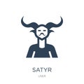 satyr icon in trendy design style. satyr icon isolated on white background. satyr vector icon simple and modern flat symbol for