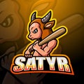 Satyr mascot esport logo design