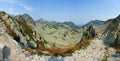 Saua Bucurei, panoramic Retezat mountain landscape Royalty Free Stock Photo