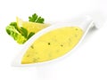Sauce Bearnaise on white Background - Isolated Royalty Free Stock Photo