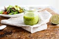 Sauce with lime in a glass Royalty Free Stock Photo