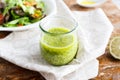 Sauce with lime in a glass Royalty Free Stock Photo