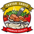 Sauce tartar label design
