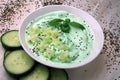 Sauce with yogurt and cucumber for starter