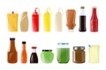 Sauces Bottles Set Royalty Free Stock Photo