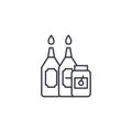 Sauces linear icon concept. Sauces line vector sign, symbol, illustration.