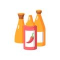 Sauces vector flat color icon Royalty Free Stock Photo