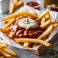Saucy Stuffed French Fries: A Flavorful Delight!\