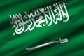 Saudi arabia flag illustration Royalty Free Stock Photo