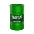 Saudi Arabia Flag Oil Barrel Royalty Free Stock Photo