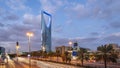 Saudi Arabia Riyadh landscape at Sunset - Riyadh Tower Kingdom Centre Daylight - Kingdom Tower Ã¢â¬â Riyadh Skyline - Burj Al-