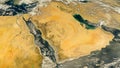 Saudi Arabia satellite map, refurbished NASA images Royalty Free Stock Photo