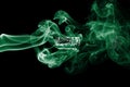 Saudi Arabia national smoke flag Royalty Free Stock Photo