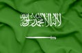 Saudi Arabia waving flag