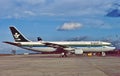 Saudi Arabian Airlines Airbus A300 after a flight from Dubi.