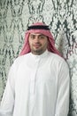 Saudi Arabian young businessman posing