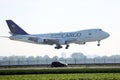 Saudia Cargo plane landing at Amsterdam Airport Schiphol