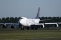 Saudia Cargo plane landing at Amsterdam Airport Schiphol