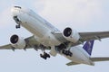 Saudia Cargo plane landing at Amsterdam Airport Schiphol